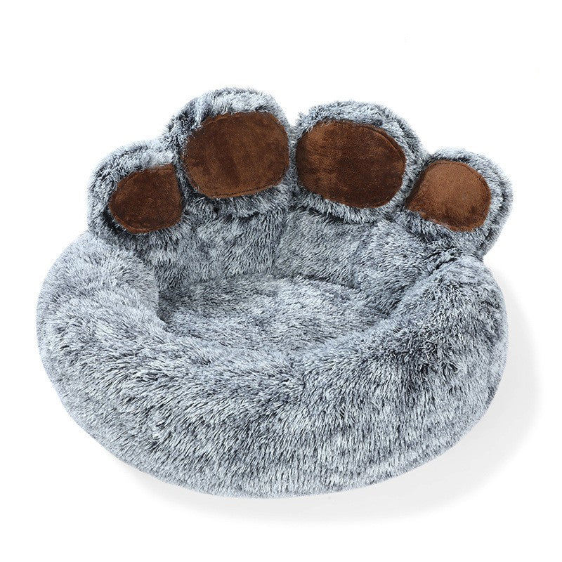 Plush Paw Shaped Bed