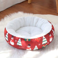 Round Christmas Themed Bed