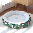 Round Christmas Themed Bed