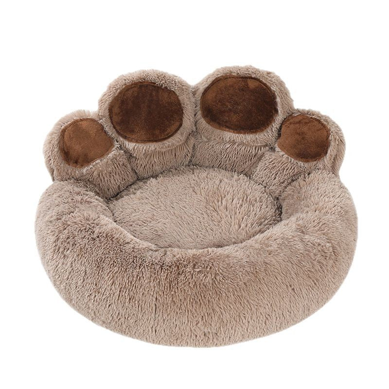 Plush Paw Shaped Bed