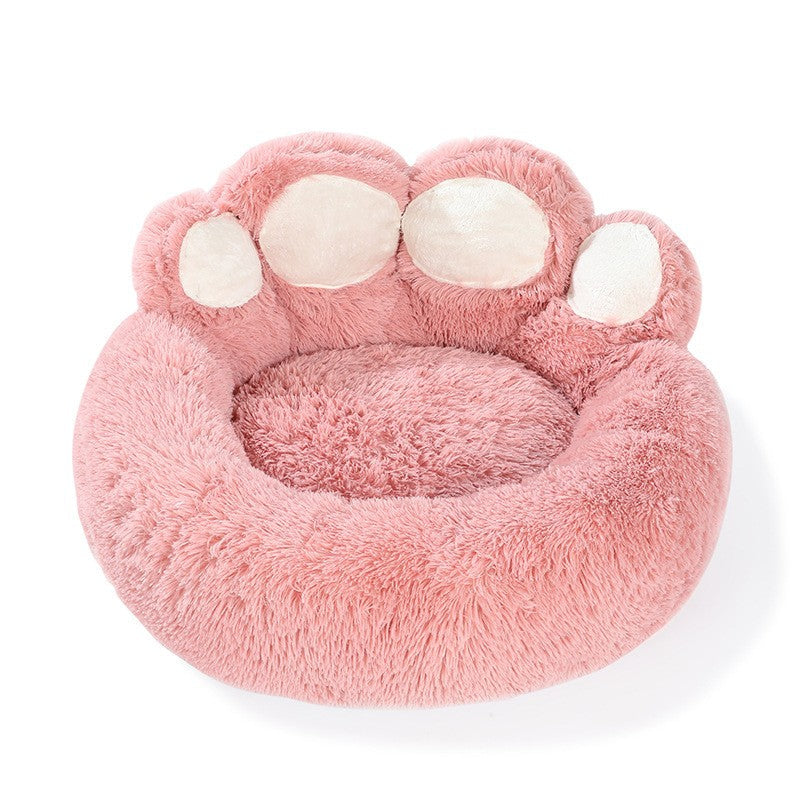 Plush Paw Shaped Bed